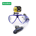 Myopia Diving Mask Set with Gopro Camera Mount Optical Snorkeling Gear Kit Nearsighted 150 to 700