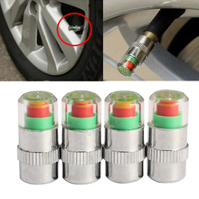 Car Auto Tire Air Pressure Valve Stem Caps Sensor Indicator Alert Bike