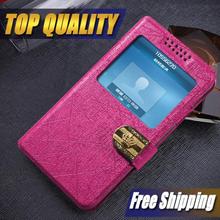Luxury flip Leather Case for LG L90 D410 Back Stand Mobile Phone Bags Cases with view windows free shipping