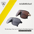 Arial Michael High Quality Fashion Women Men Rectangle Sunglasses Classic Elegant Super light Anti UV Cool