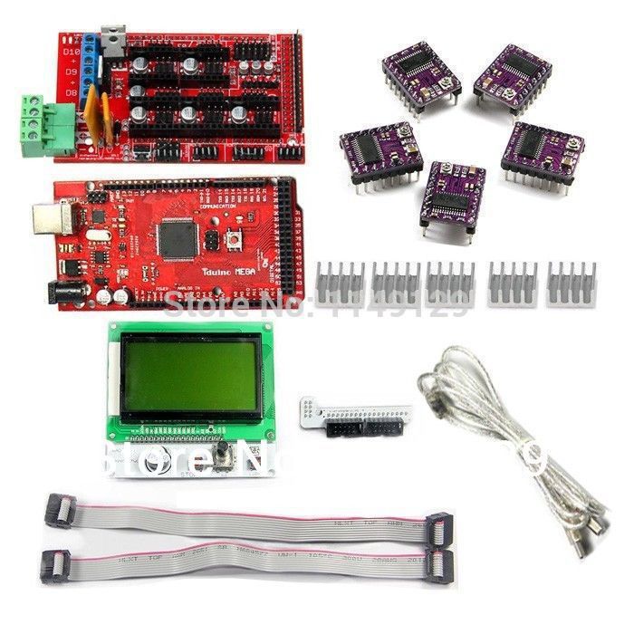 Интегральная микросхема Geeetech 3d LCD12864 + 5 DRV8825 + ramps1.4 + Iduino Mega2560 3d start kits
Интегральная микросхема Geeetech 3d LCD12864 + 5 DRV8825 + ramps1.4 + Iduino Mega2560 3d start kits