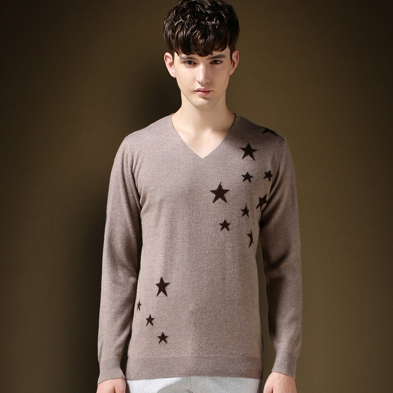2015 New Winter Brand Cashmere Sweater Men Pullove...