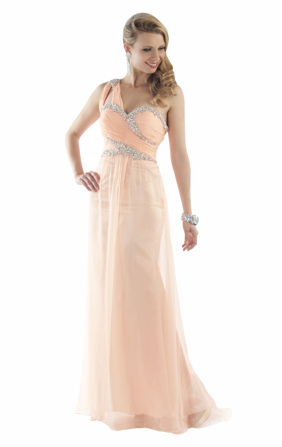 2015 Sale Pleat Long Prom Dresses Custom Size Women Special Occasion Dress Sheer Sleeveless ...