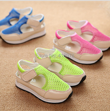 New spring summer for children girl boy shoes fashion princess shoes mesh ventilate single shoe cut
