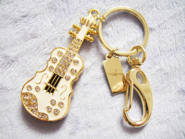 NewvCrystal Guitar 32GB 16GB 8GB Jewelry Usb Flash Drive 1TB 2TB Jewelry Usb Memory Stick Pendriver