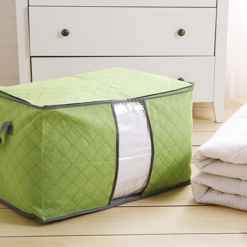 2016 large storage bag box clothes quilt duvet laundry pillows zipped handle hot selling PTSP