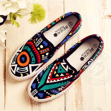 Female JK canvas shoes sneakers Harajuku style preppy chic slip on shoes lazy pedal cotton made