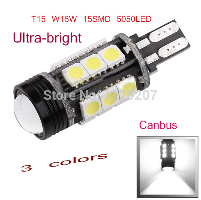 2x-Xenon-White-Car-styling-Canbus-Error-Cree-Emitter-LED-T15-360-5050SMD-921-912-W16W
