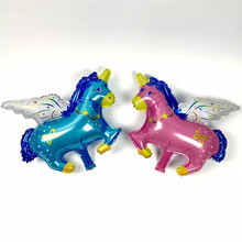 1 piece 40cm Unicorn Balloon Pegasus Horse Foil Balloons Party/Birthday/Wedding Decoration Globos Party