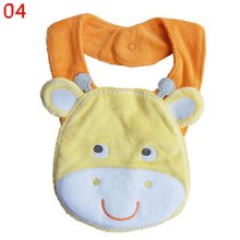Kids Girl Boy Baby Bib Animals Cotton Saliva Towel Waterproof Infant Lunch Bibs