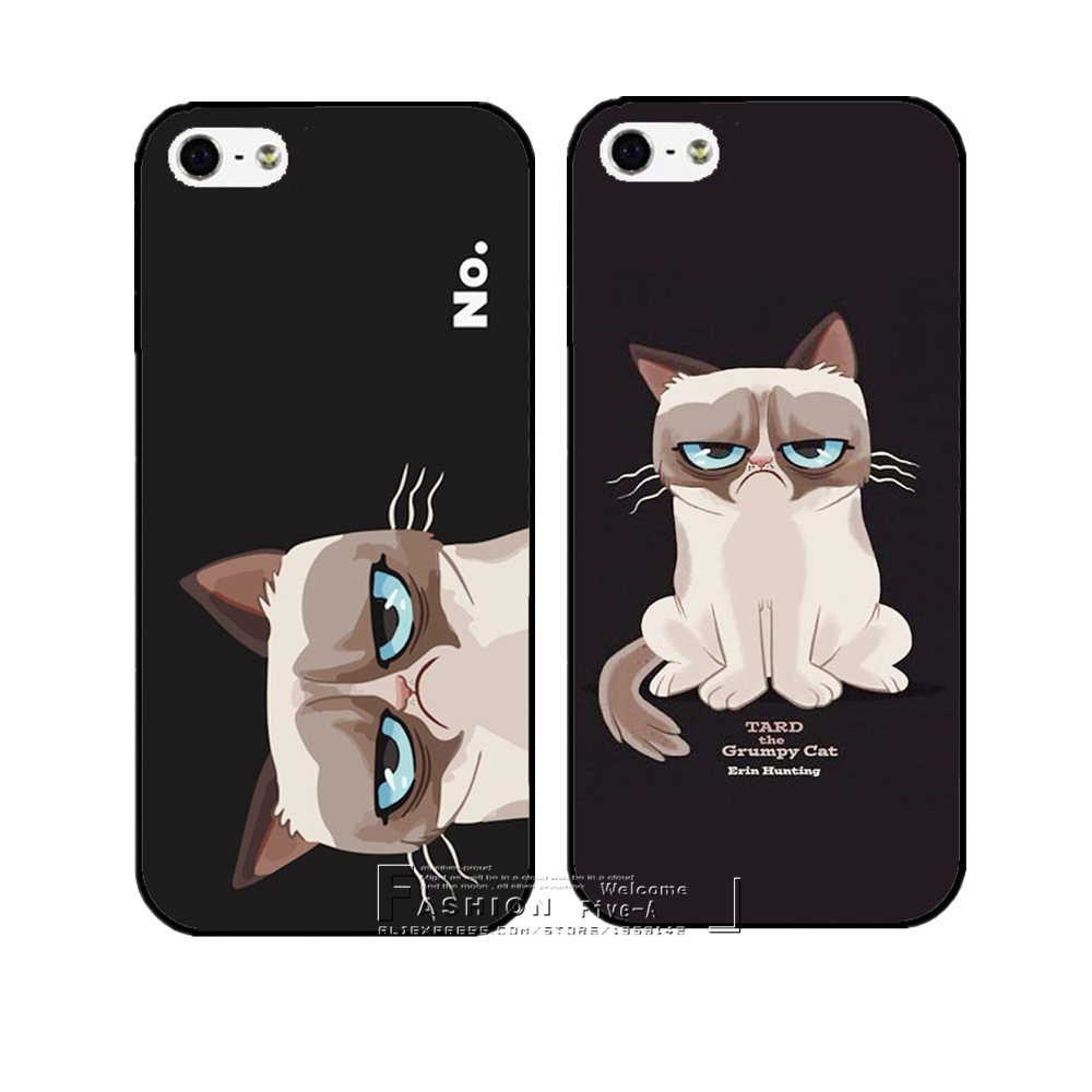 New Arrive Super Hot Grumpy Cute Cat Hard Case Cover for Apple iPhone 4 4S 4G