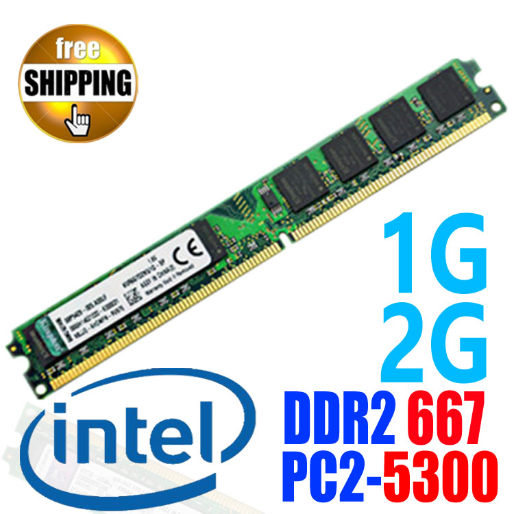 Brand ! New DDR2 DDR 2 667 / PC2 5300 667MHz / 1GB 2GB For Desktop PC DIMM Memory RAM / Dual Channel / Compatible 533MHz 533 MHz