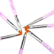 7PCS Acrylic UV Gel Nail Art Tips Painting Brush Pen Builder Handle Tool