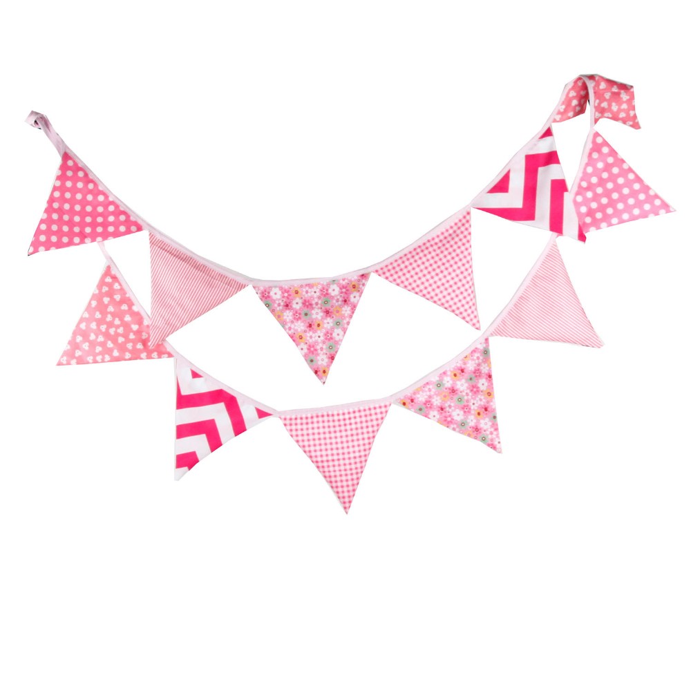 Camouflage Festival Garden Party Fabric Banner Bunting Flag Garland 3.2m