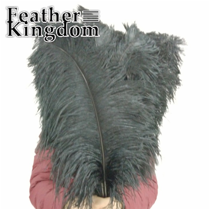50-55cm black ostrich feather