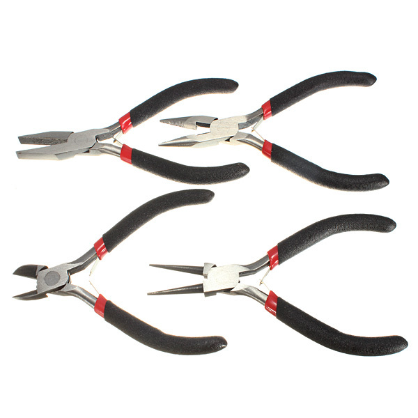 4  Mixed Needle Round Nose Pliers Tool Kit Jewelry Making Tool