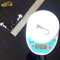 20 pieces 21g Original Color Fish Lead Headed Jigs Hook Fishing Soft Worm Lure Baits Lead