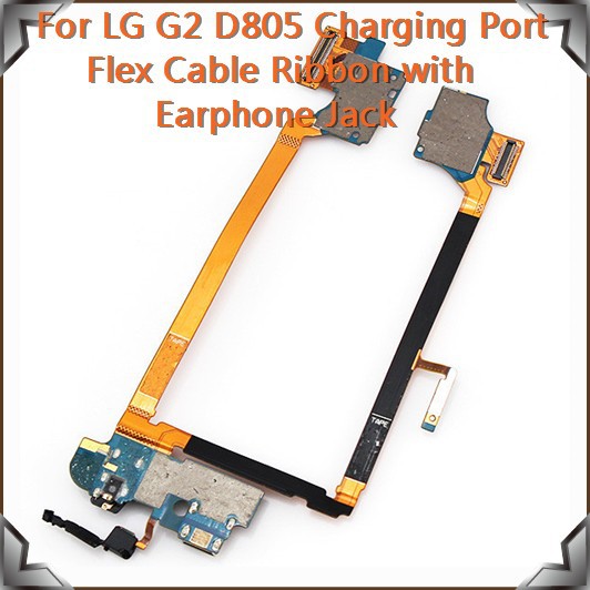 For LG G2 D805 Charging Port Flex Cable Ribbon with Earphone Jack0