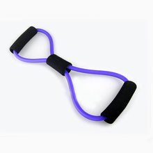 8 shaped chest developer latex chest expander tension device yoga Tube body bands elastic spring exerciser