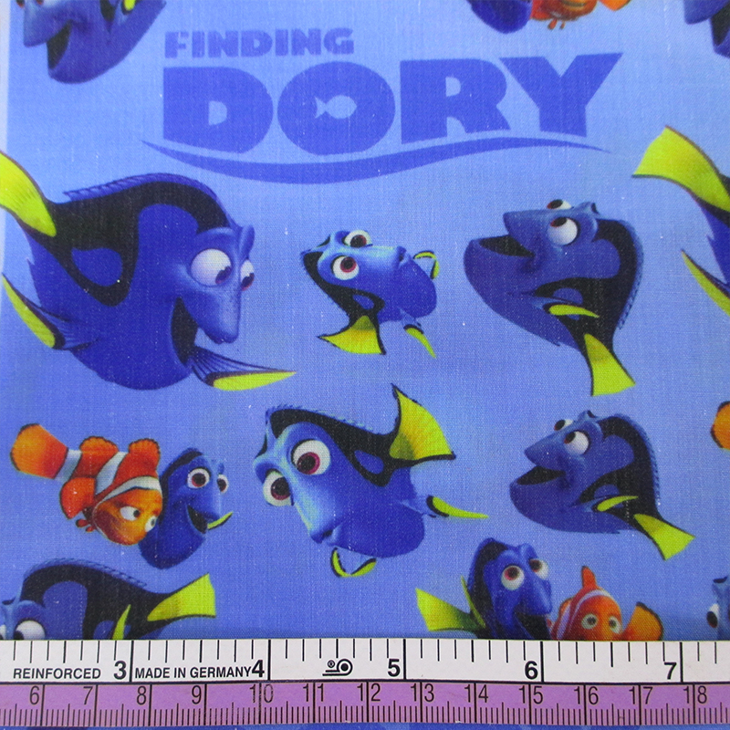 45895 50*147CM fish Polyester cotton fabric for Tissue Kids Bedding textile for Sewing Tilda Doll, DIY handmade materials