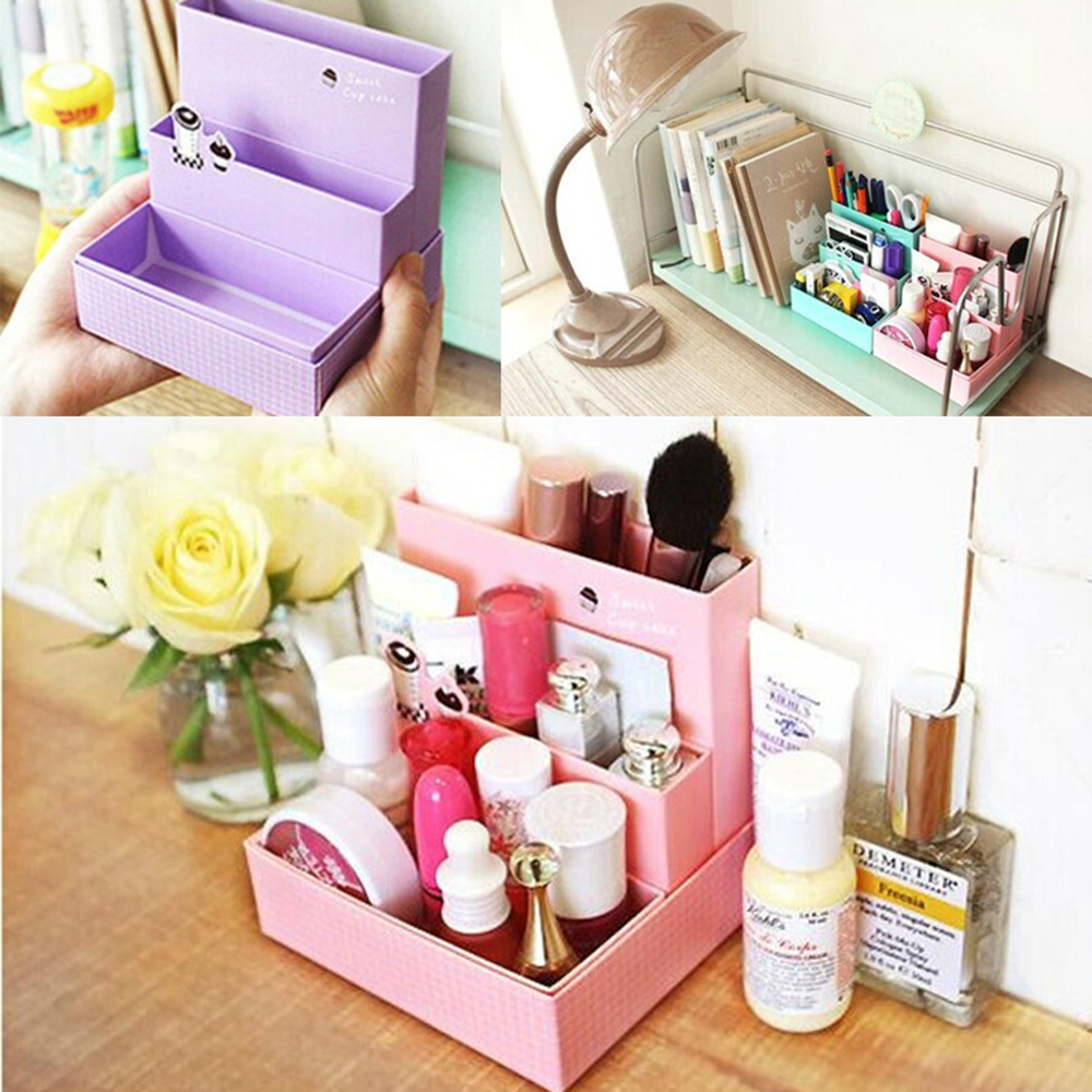 167.00 грн - diy paper board storage box desk decor stationery makeup cosmetic organizer top storage boxes с аукциона ebay ebays.