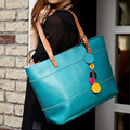 Free shipping New Women s Leather Handbag Candy Color Fashion Cute Shoulder Bag Shopper Tote Bags