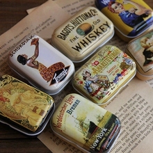 Vintage Pill Case/Candy Tin 5.5*4*2.5cm