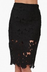 Black-Hook-Flower-Crochet-Pencil-Skirt-LC71066-2