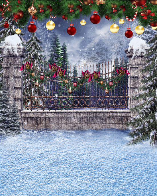 fashion garland warm snowscape