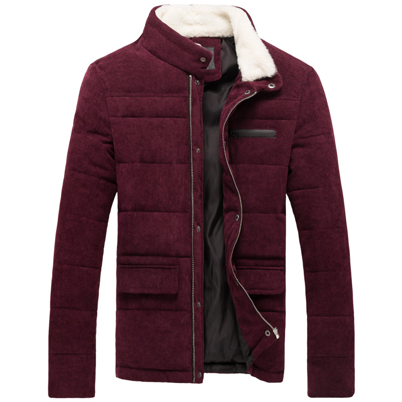 New 2015 fur collar winter jacket men patchwork parka winter coat men down jacket men canada