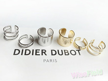 3PCS 1Set Finger Ring Top Over The Midi Tip Finger Above The Knuckle Open Gold Silver