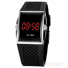 Men Women Casual Unisex White Black LED Digital Sports Wrist Watch Wristwatch Date Clock 01KT