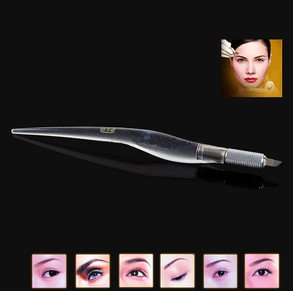 Free-Shipping-2pcs-lot-L14-White-Professional-Manual-Tattoo-Permanent-Makeup-Eyebrow-Pen-with-Unique-Appearance-Design-2