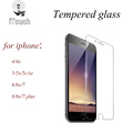 2 5D Tempered glass screen protector for iPhone 5 5S SE 5C 4S iPhone 6 6S