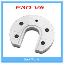 50pcs/lot 3D printer accessories Reprap Kossel E3D V5 / Hot end Round Fixed Aluminum Sandblasting