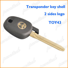 20pieces/lot plastic black toyota car transponder chips key shell