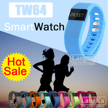 Newest TW64 Smartband Smart bracelet Wristband Fitness tracker Bluetooth 4.0 Smartwatch Sports Health Pedometer For ios android