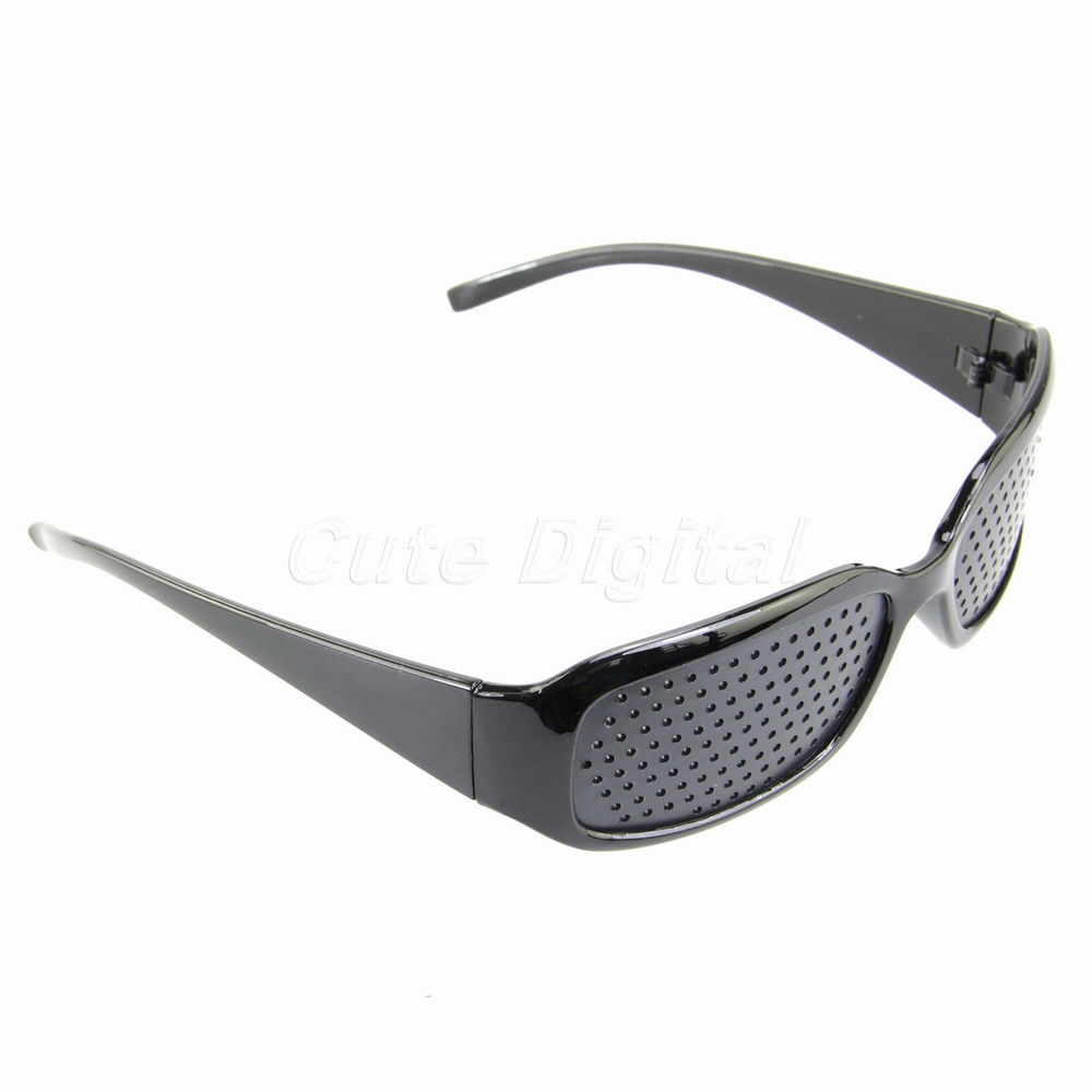 High Quality 2PCS lot Fashion Hole Eye Vision Exercise Care Improve Pinhole Glasses Eyesight Improve Eyewear