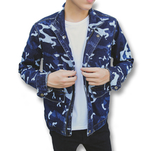 2016 New Men Denim Jeans Camouflage Jackets and Coats Cardigans Men’s Casual Fashion Slim Fit Long Sleeved Sports Jackets Hombre