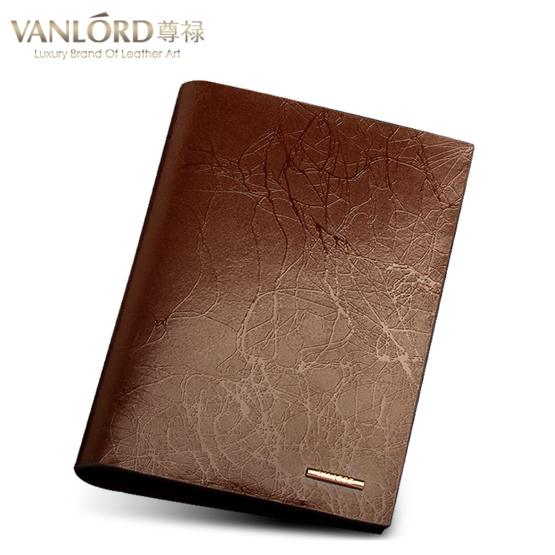 VANLORD passport bag multifunctional leather wallet clip documents authentic Korean male multi card passport holder