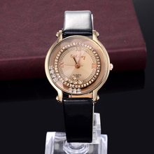 Hot 2016 Fashion Leather Strap watch Women rhinestone watches Women Luxury quartz watch relogio feminino Female