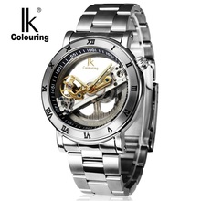 Original IK Tourbillon Mechanical Wrist watches men luxury brand business skeleton automatic men self wind Top brand relojes new