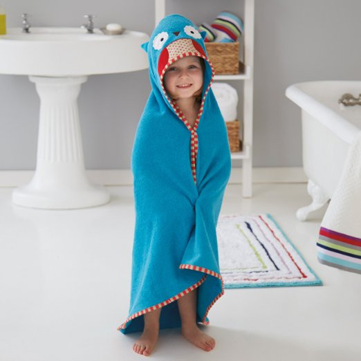 Cartoon Animal Baby Hooded Bathrobe Bath Towel Bath Terry Bathing Robe For Child (5)