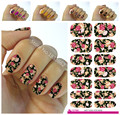 K604 New fashion water transfer foil nail stickers all kinds of nail art design patterns fashion