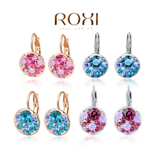OBABY Jewelry ROXI Delicate Large zircon Earrings,Gift to girlfriend,pink blue 4clolor handmade fashionable Stud Earrings