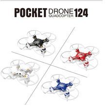 4 Colors FQ777-124 Pocket Drone 2.4G 4CH 6Axis Gyro RC Quadcopter Helicopter Remote Control Switchable Controller RTF Dron Toys