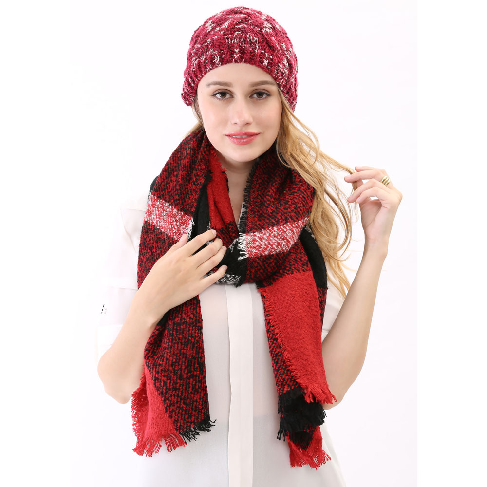 2015 Classical Winter Autumn font b Tartan b font Shawls Wraps for Women High Quality Beautiful