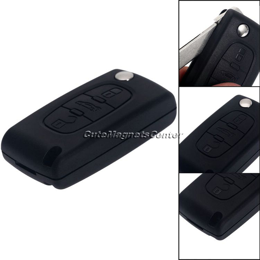 1Pc 3 Buttons Lock Unlock Trunk Flip Remote Key Case FOB Cover Shell for Citroen C2 C3 C4 C5 C6 XSARA PICASSO Repair Accessories