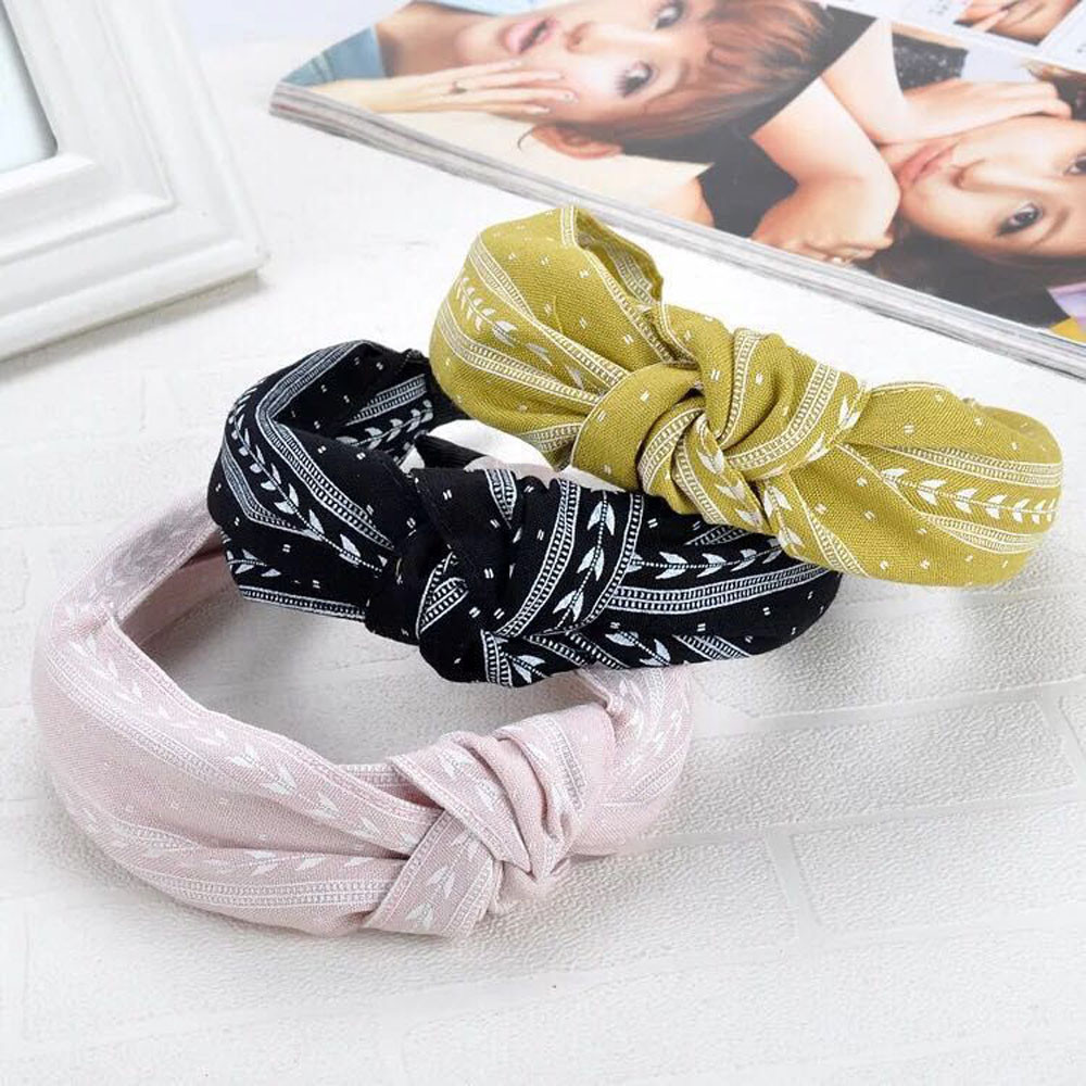 Womens Headband Twist Hairband Bow Knot Cross Tie Velvet Headwrap Hair Bands UK