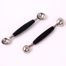 1pcs Stalinless Steel Kitchenware Double End Kitchen Cooking Tools Accessories Melon Ball Fruit Spoon Ice Cream Dessert Sorbet